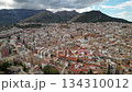 Drone Panorama Over Historic Jaen - Old City District and Urban Landscape 134310012