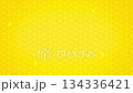 Auspicious Japanese pattern background and confetti animation (yellow) 134336421
