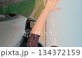 little girl child kid waving hand through car window, road trip girl, traveling by car with windows open, freedom summer car ride, happy family, child girl feeling breeze hair, child hair fluttering 134372159