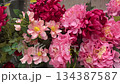 Pink Artificial Flowers Floral Store Display 134387587