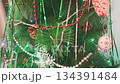 Footage of the decorated Christmas tree. Holiday 134391484