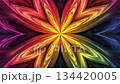 Star shaped design showcasing vibrant gradients 134420005