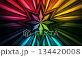 Star shaped design showcasing vibrant gradients 134420008