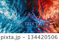 Texture water and fire for design natural abstract color background 134420506