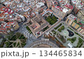 Aerial Drone Flyover of Jaen Old Town and Historic Cityscape, Spain 134465834