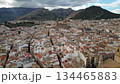 Drone Panorama Over Historic Jaen - Old City District and Urban Landscape 134465883