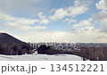 Hokkaido scenery: Winter view of Sapporo city from Asahiyama Memorial Park 134512221