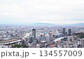 清晨拍攝的熊本站和熊本市的空拍照片 134557009