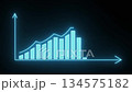 時間軸で積み上がる未来資産背景動画 134575182