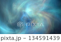 Abstract soft blue nebula-like swirl with flowing misty shapes 134591439