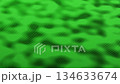 隨機揮舞的綠色立方體循環動畫 134633674