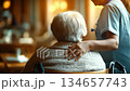 Compassionate Care for Elderly Person 134657743