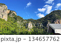 cloud timelapse over mountain nature background 134657762