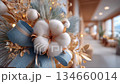 Elegant Christmas cotton decorations add a festive touch 134660014