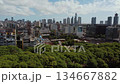 Urban Park with Church in Buenos Aires 134667882