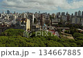 Urban Park with Church in Buenos Aires 134667885