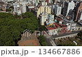 Urban Park with Church in Buenos Aires 134667886