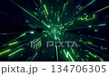 VJ Tunnel Warp Space Cyber Green [循環播放] [其他版本] 134706305