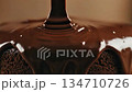 Chocolate Sauce Flowing Over Cake Close Up Dessert 4k Ai Video 134710726