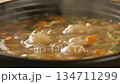 Boiling Soup In Cooking Pot 4k Ai Realistic Hot Food Process 134711299