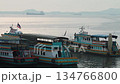 Chonburi Thailand - October 12 2025: View of The speed Ferry boat on the river in the Koh Loi, Sriracha. Chonburi, very famous for thai and foreign people in Thailand 134766800