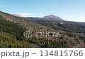 Drone aerial shot of the Kirishima mountain range in Kagoshima Prefecture 134815766