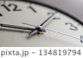 Clock Timelapse: Close-Up of Time Passing with Hour, Minute, and Second Hands Moving Steadily 134819794
