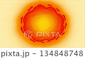 Fiery Burst: An abstract representation of intense heat and energy explodes onto the scene, with fiery colors and swirling shapes symbolizing the core of raw power. 134848748