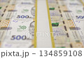 Ukrainian Money Printing Concept With Crisp Detail and Shallow Depth of Field 134859108