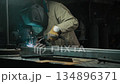 The welder is working. 134896371