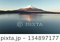 Aerial view of Mt. Fuji on a cloudless morning 134897177