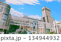 Parallax-style composite video - Scenery in front of JR Sapporo Station - Blue sky - Parallax effect - Misalignment - Angle difference - Depth 134944932