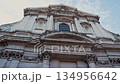 Baroque Facade of Santa Maria della Vittoria Church in Rome, Italy. Classic Roman religious 134956642