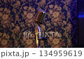 カラオケルームのスタンドマイク 134959619