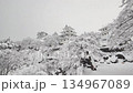 Gujo Hachiman Castle in the snow 134967089