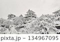 Gujo Hachiman Castle in the snow 134967095
