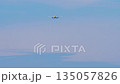 Civil airplane approaching landing 135057826