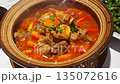 Served of portion of traditional Beef stew hot pod 135072616