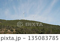 Windmills on a blue sky background	 135083785