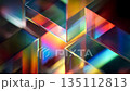 彩色玻璃紋理背景，像棱鏡一樣 135112813