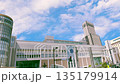 Parallax-style composite video - Scenery in front of JR Sapporo Station - Blue sky - Parallax effect - Misalignment - Angle difference - Depth 135179914