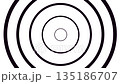 Abstract Concentric Circles Symbol for Focus, Design. 135186707