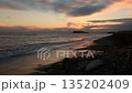 Time lapse of the sunset and Enoshima seen from Shichirigahama Beach in Kamakura 135202409