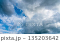 縮時拍攝：夏日藍天上飄浮許多白雲 135203642