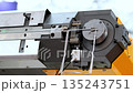 Wire bending machine. Modern metalworking plant CNC milling machine. Processing for metal in the industrial. Industrial exhibition of machine tools. 135243751
