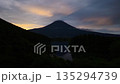狸湖陰天日出，富士山縮時攝影影片 135294739