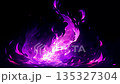 Magical purple fire, glowing energy flame, anime style aura, swirling mystical smoke, fluid cartoon effects, comic energy element, burning aura, dark fantasy power burst 135327304