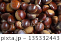 Fresh Chestnuts Full Frame Background  135332443