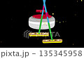 ウインタースポーツのカーリング競技の動画素。 135345958