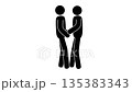 Stickmen Hugging and Patting Back Friendly Gesture Seamless Animation Stickmen Hugging and Patting Back Friendly Gesture Seamless Animation 135383343